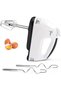Electric Hand Mixer,7-Speed Handheld Whisk with 5 Stainless Steel Accessories,180W Turbo Boost Food Beater for Cakes and Eggs,Off-White