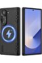 Case for Samsung Galaxy Z Fold 6 Magnetic Case with Screen Protector, Compatible with MagSafe Cover