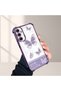 Samsung Galaxy A34 Compatible Kelebek Printed Transparent Silicone Shock Absorbing Case Stylish and Durable