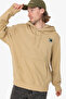 Mountaın Logo Relaxed Hooded Men's Beige Sweatshirt Nf0A8E3Nlk51 - 2