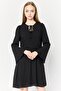 Women Plain Mini Dress, Black