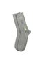 Men's Premium Stitch-Free Bamboo Socks Gray Dotted Square Pattern - 4