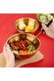 2-Piece Gold Stainless Steel Mixing and Salad Bowl Whisk 700-1600 ml