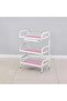 Beauty Salon Glass Trolley - Pink - 2