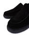 Men's Genuine Leather Black Suede Loafer Shoes - 4