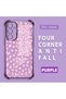 Samsung Galaxy A54 Compatible Transparent Four Corner Silicone Coated Glossy Edge Case Leopard Pattern