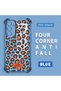 Samsung Galaxy A54 Compatible Transparent Four Corner Silicone Coated Glossy Edge Case Leopard Pattern