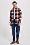 Men's Slim Fit slim fit checkered winter lumberjack shirt - 3