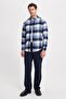 Men's Slim Fit slim fit checkered winter lumberjack shirt - 2