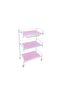 Beauty Salon Glass Trolley - Pink - 3