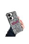Redmi Note 13 Pro Plus 5g Compatible Transparent Four Corner Silicone Coated Glossy Edge Case Leopard Pattern - 3