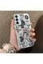 Oppo A15/A15S Compatible American Retro Collage Style Patterned Anti-Shock Protection