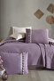 100% Cotton Boutique Double Tasseled Pique Set Bohamline V7 Lilac - 3