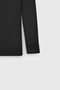 Men's Black Anti-Pilling Standard Fit Half Turtleneck Knit Sweater - 4
