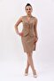 V-Neck Short Women's Vest with Decorative Pockets - Stone - 1610100 - 3