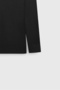 Men's Black Non-Pilling Standard Fit Full Turtleneck Knitwear with Anti-Pilling Feature - 8