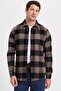 Men's Slim Fit slim fit checkered winter lumberjack shirt - 3