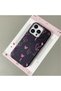 iPhone 14 Pro Compatible Black Leather Textured Silicone Protects Camera Shock Absorbing Case Butterfly - 2