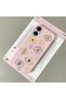 iPhone 16 Compatible Pink Leather Textured Silicone Protects Camera Shock-Absorbing Case Evil Eye Bead - 2