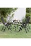 5 Piece Garden Dining Set Expanded Metal Mesh Anthracite