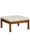 10 Piece Garden Lounge Set with Cream Cushion Solid Acacia Wood - 5