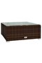 3 Piece Garden Lounge Set with Cushions Brown Poly Rattan - 4