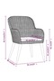 5 Piece Garden Dining Set with Cushions Black - 6
