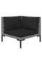 3 Piece Garden Lounge Set with Cushions Poly Rattan Dark Grey - 4