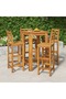 5 Piece Garden Bar Set Solid Wood Acacia