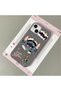 iPhone 13/14 Compatible Gray Leather Textured Silicone Protects Camera Shock-Absorbing Case Stitch - 3