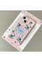 iPhone 14 Plus/15 Plus Compatible Pink Leather Textured Silicone Protects Camera Shock-Absorbing Case Stitch - 2