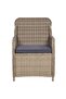 5 Piece Garden Dining Set Brown - 8