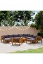 12 Piece Garden Lounge Set with Cushion Solid Acacia Wood