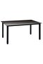 7 Piece Garden Dining Set Black and Brown - 8