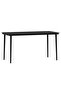 5 Piece Garden Dining Set Black - 5