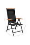 Dining Set | Black | Powder-Coated Aluminium, Textilene, WPC | Medium - 3