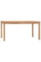 7 Piece Garden Dining Set 160x80 cm Solid Teak Wood - 7