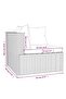 3-Seater Sofa with Cushions Grey Poly Rattan - 6