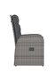 9 Piece Outdoor Dining Set with Cushions Poly Rattan Grey - 5