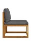 6 Piece Garden Lounge Set with Cushion Solid Acacia Wood - 8
