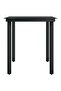 7 Piece Garden Dining Set with Cushions Black - 7
