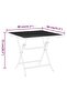 3 Piece Garden Dining Set Expanded Metal Mesh Anthracite - 3