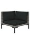 6 Piece Garden Lounge Set with Cushions Poly Rattan Dark Grey - 4