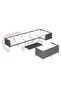 9 Piece Garden Lounge Set with Cushions Poly Rattan Dark Grey - 3