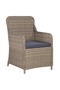 5 Piece Garden Dining Set Brown - 7