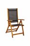 5 Piece Garden Dining Set Solid Wood Acacia and Textilene - 8