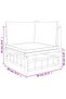 Garden Corner Sofas with Cream White Cushions 2 pcs Bamboo - 5