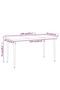 7 Piece Garden Dining Set Black - 6