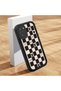 Redmi Note 10 Compatible Fashion Chessboard Pattern Teddy Bear Silicone Case - 2