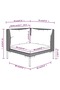 8 Piece Garden Lounge Set with Cushions Poly Rattan Dark Grey - 6